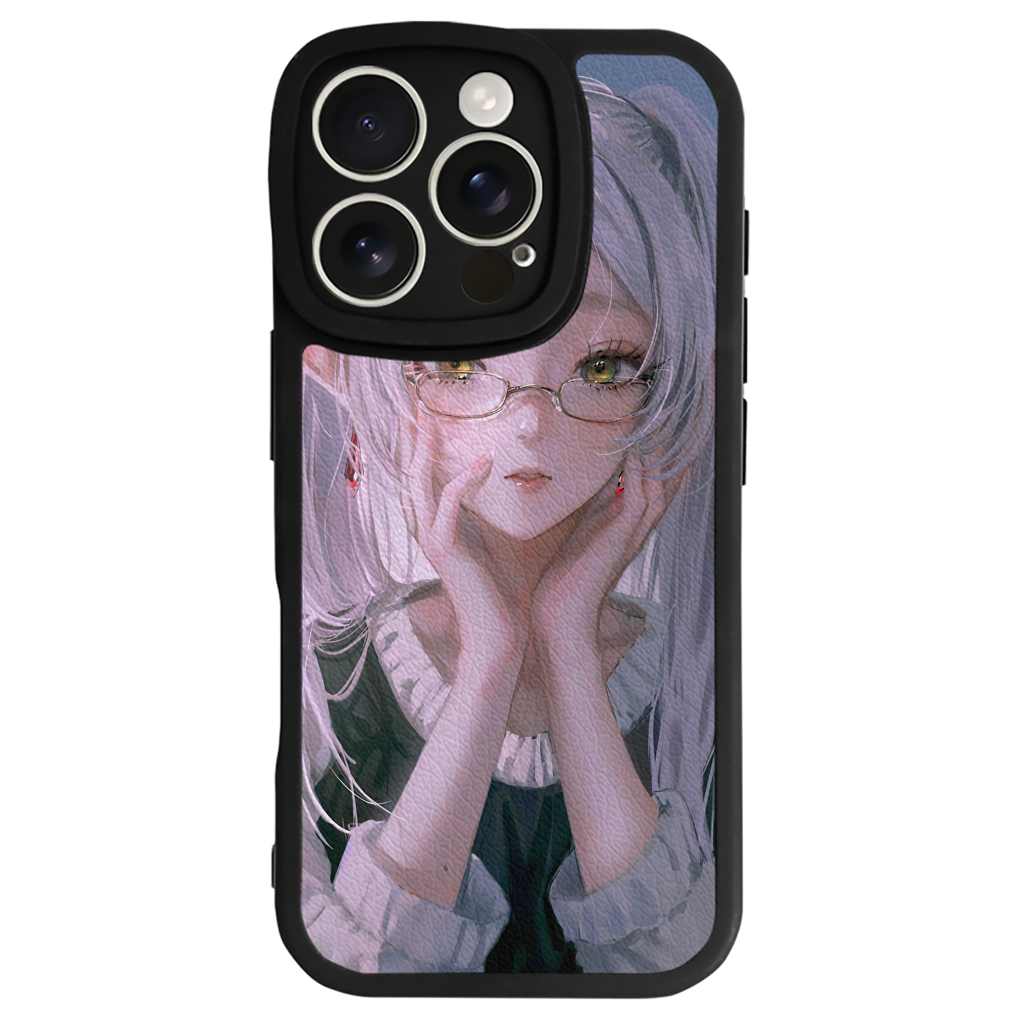 （画像用） 葬送のフリーレン Frieren 【iPhone 16シリーズ対応】シリコンスマホケース（レザー調） 材質：シリコン